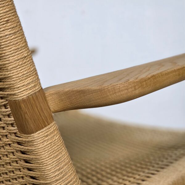 Fauteuil lounge CH25 original danois de Hans Wegner, Carl Hansen.