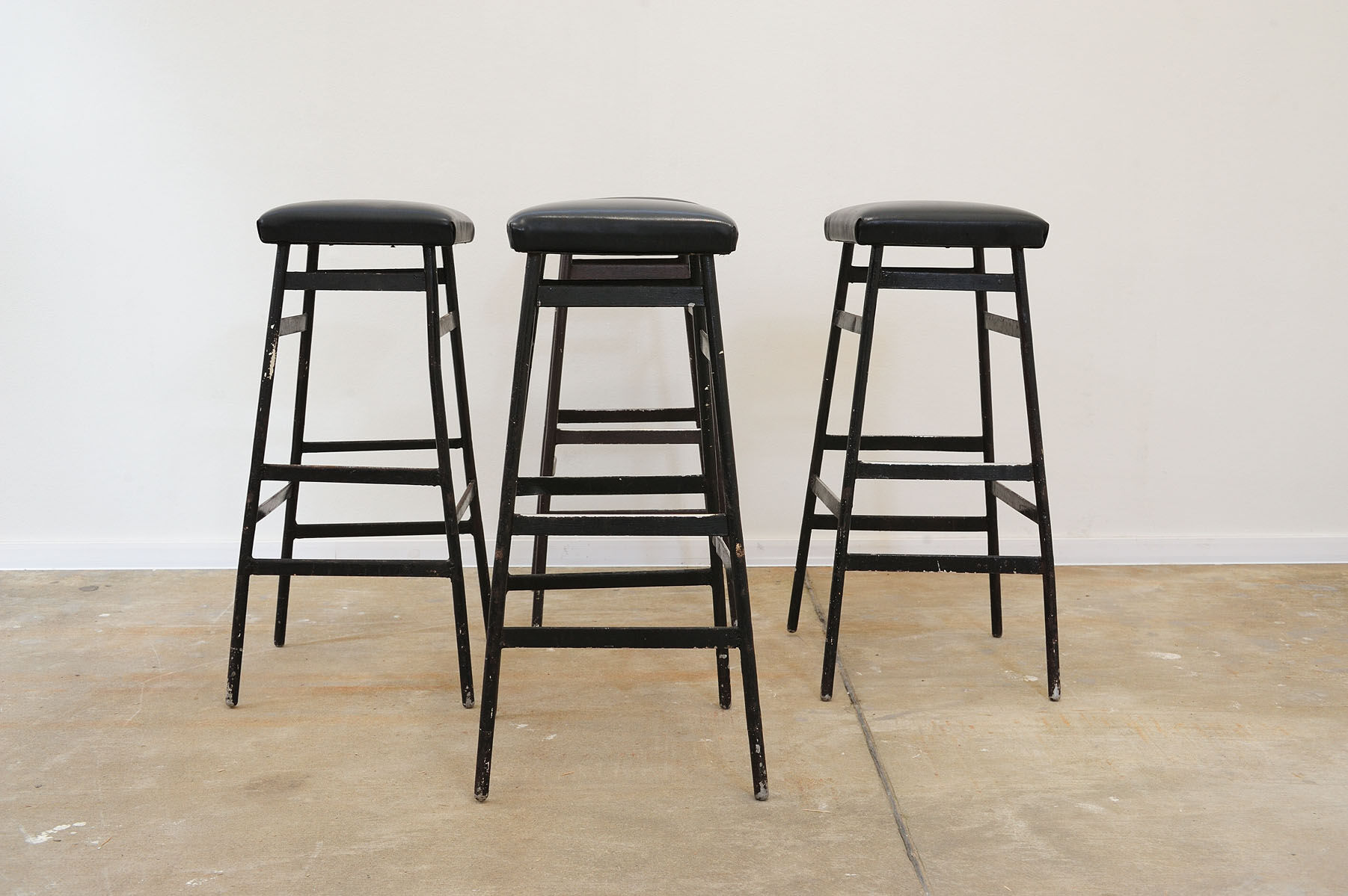 Eastern bloc Bar stools from the 80s, Czechoslovakia, set of 4