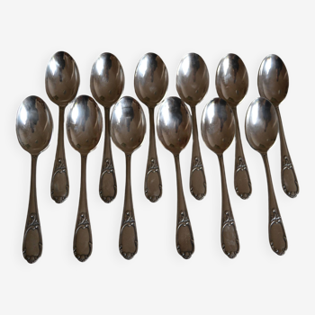 12 silver plated soup spoons Frionnet François