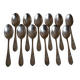 12 silver plated soup spoons Frionnet François