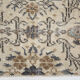 Dark gray & beige vintage rug, 206x102 cm
