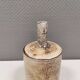 Handmade vase with thin top, in beige/earth coloured glaze. Denmark 1980s