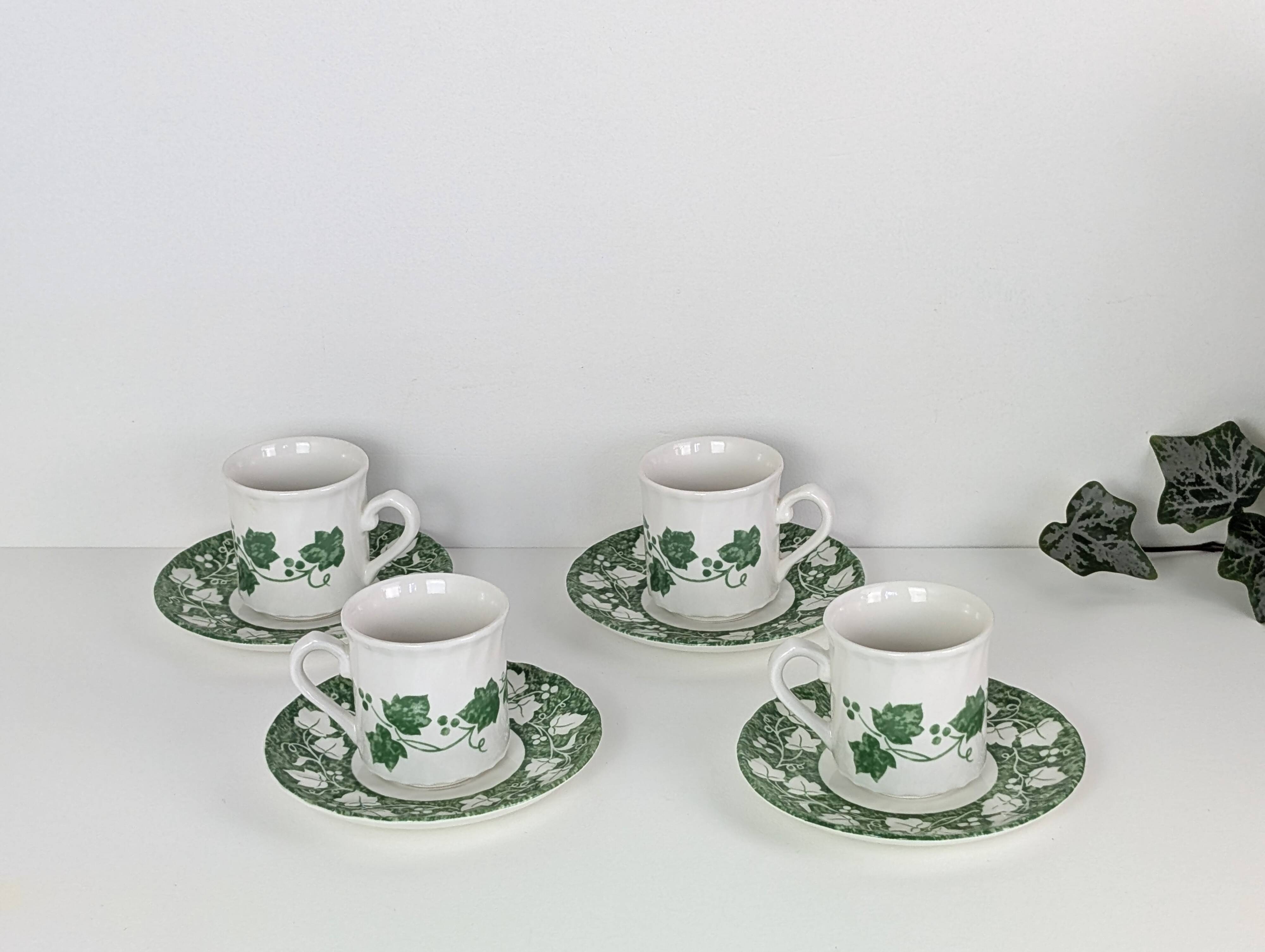 4 Churchill England coffee cups