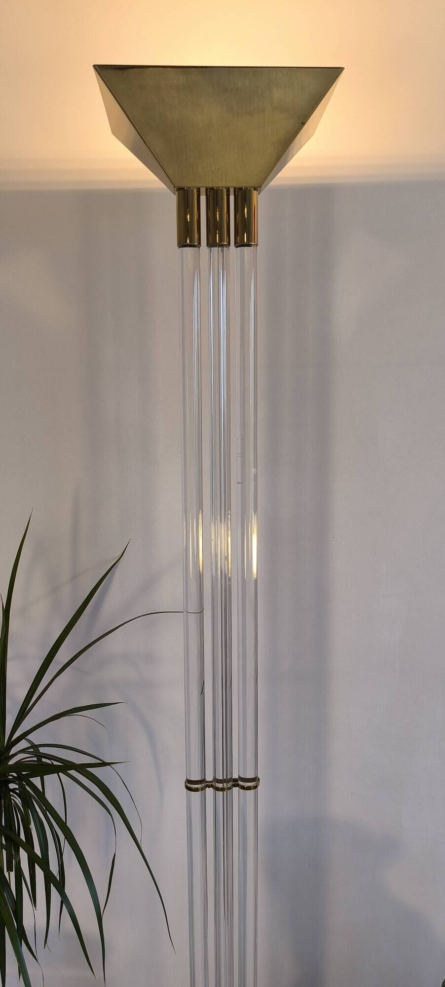 Magnificent and rare german floor lamp signed vereinigte werkstätten