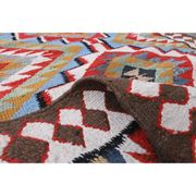 1970s Vintage Turkish Hand-Knotted Wool Cotton Red Runner Rug 93x355