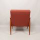 Scandinavian armchair in terracotta wool, 1970