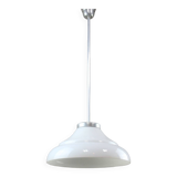 Mid-century Italian Aluminum and Glass Pendant Lamp