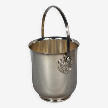 Christofle silver metal ice bucket decorated with palm leaves Superb condition SB907
