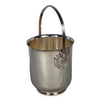 Christofle silver metal ice bucket decorated with palm leaves Superb condition SB907