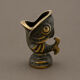 Zoomorphic Ashtray Sculpture in Patinated Brass - Vintage Mid-Century