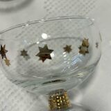 6 gold star ice cream cups 1950/60