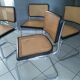 Suite of 4 chairs Cesca B32 by Marcel Breuer vintage year 1992