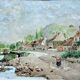 Tableau impressionniste - Aquarelle et gouache - École française vers 1900