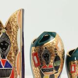 Set of six vases from Sesto di Fiamma, Italy, 1950s.