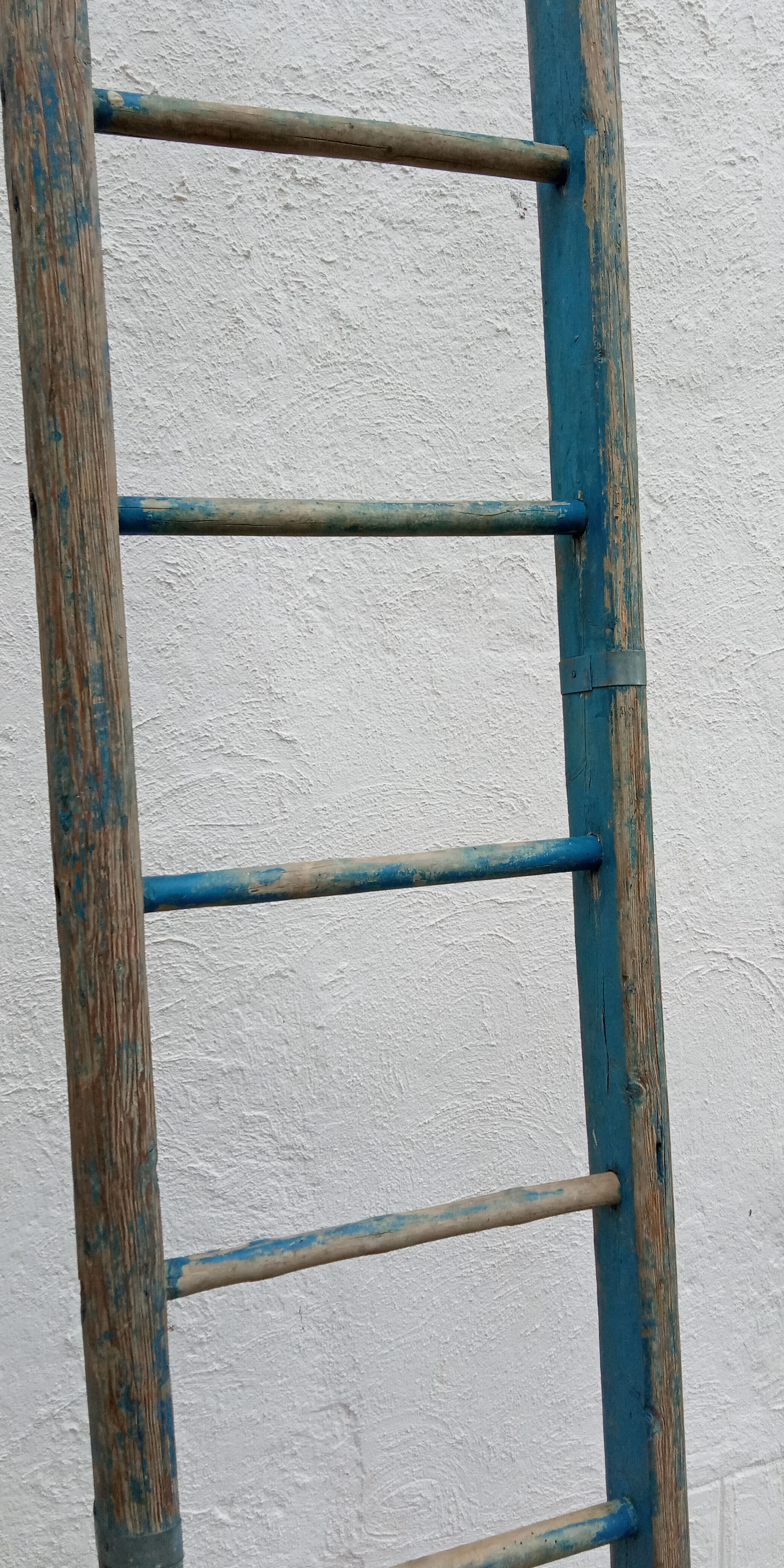 Farm ladder 3.5 m blue patina