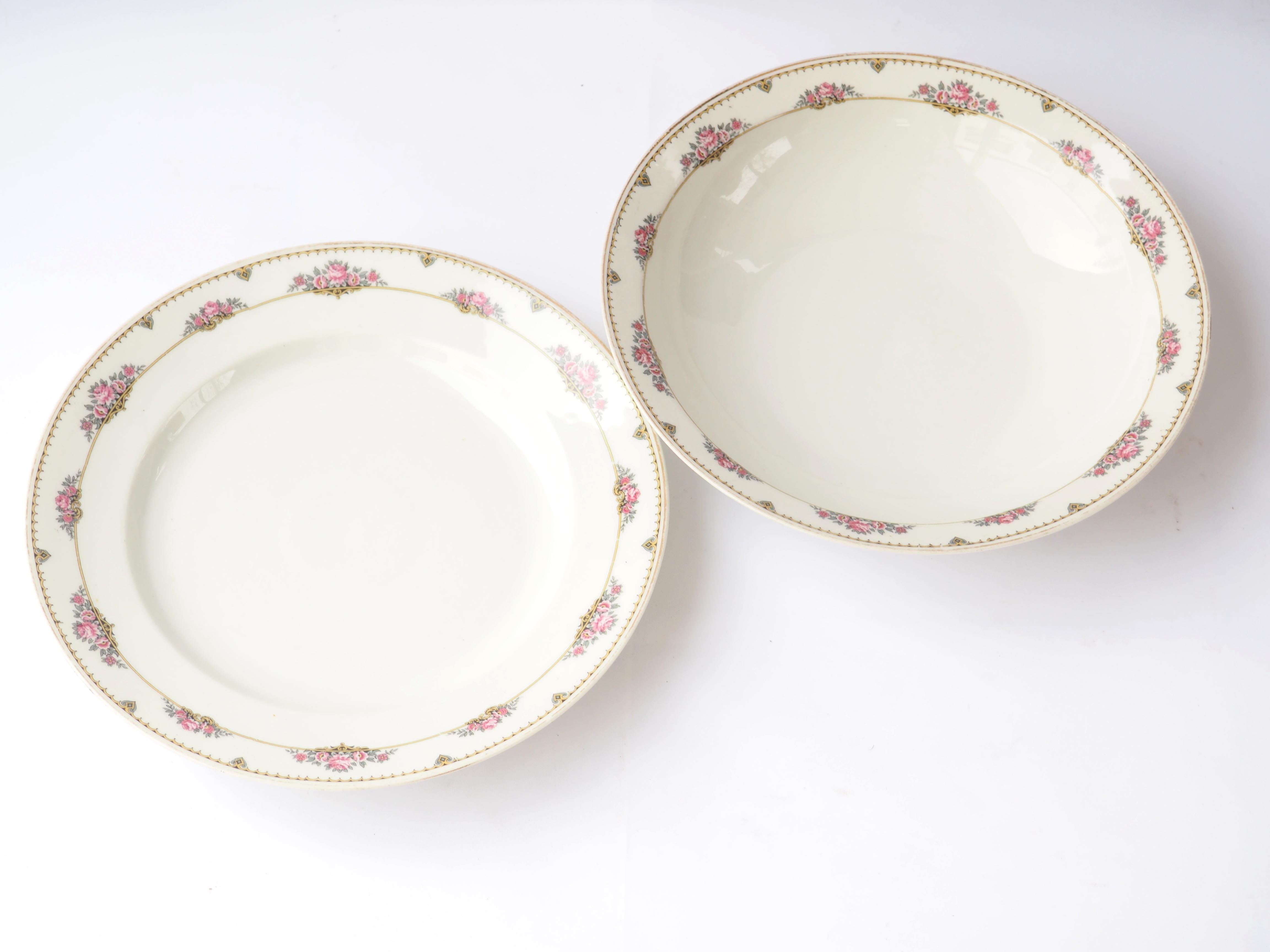 Duo of porcelain dishes from Limoges