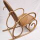 Vintage rocking chair child in rattan, canework