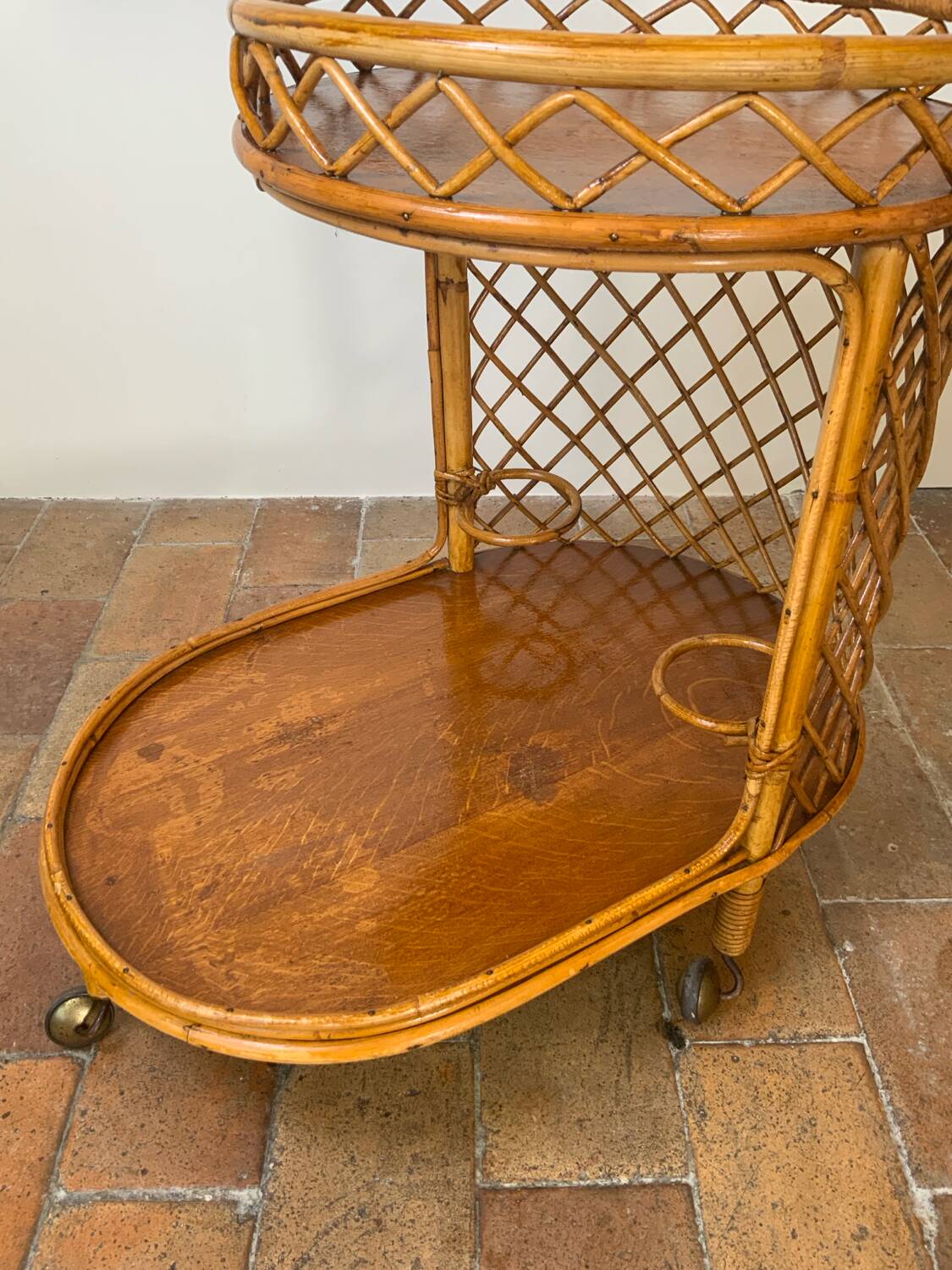Vintage serving trolley
