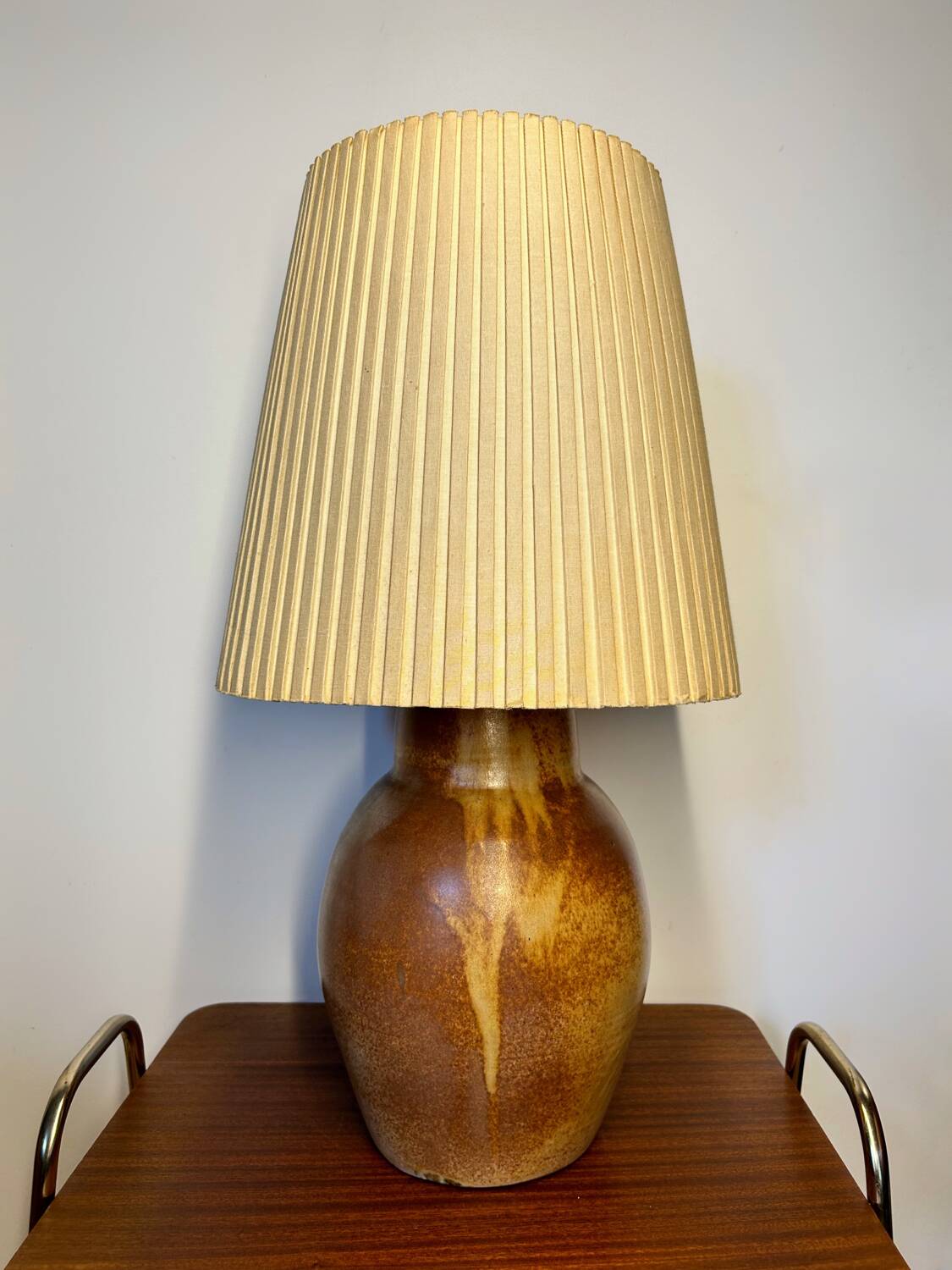 Large sandstone lamp from the 60s
