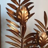 Design floor lamp golden leaves