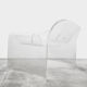 Sculptural acrylic armchair, 80