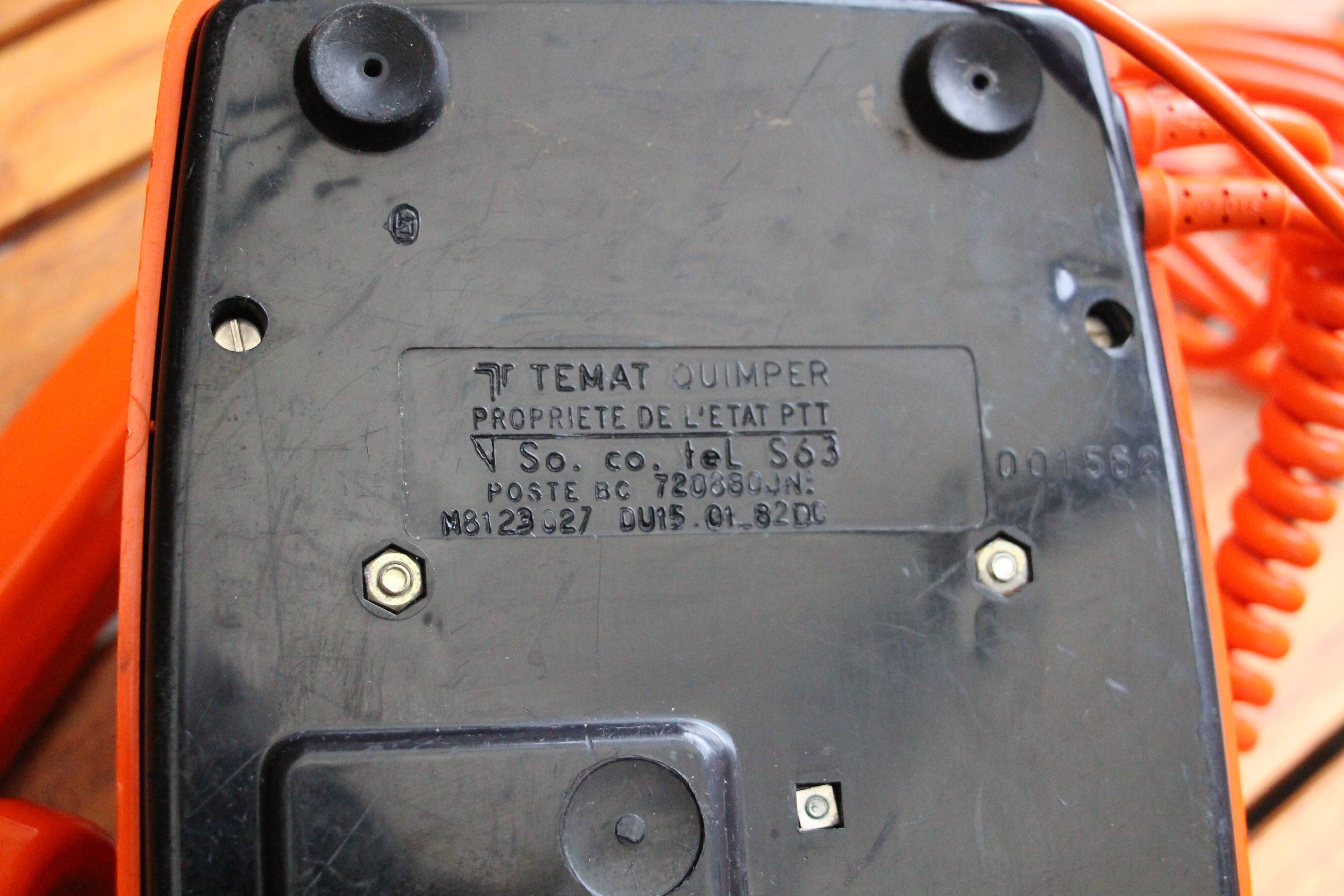 Socotel S63 orange/beige 70's phone