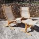 Paire de fauteuils « siesta » d’Ingmar Relling et un repose pied