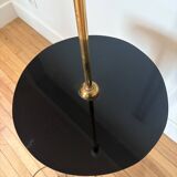 Art Deco lamp in brass and black glass 260496