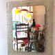Rectangular mirror in transparent plexiglass 1960 - 60x76cm