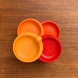 Extendable space-age pivoting bowls from the mid-century by Emsa, 1960s, set of 2.