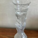 Glass vase hand cornucopia