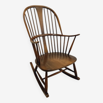 Mid Century Modern Rocking chair "Chairmaker's chair) by Lucian Ercolani for Ercol - 1950-1960s