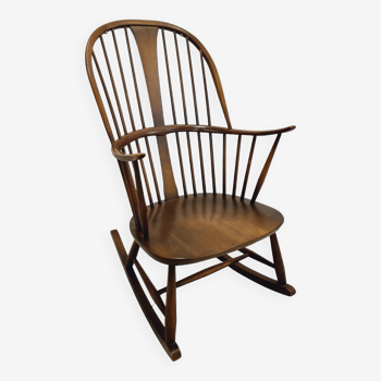Rocking chair Mid Century Modern "Chaise de président) par Lucian Ercolani pour Ercol - 1950-1960