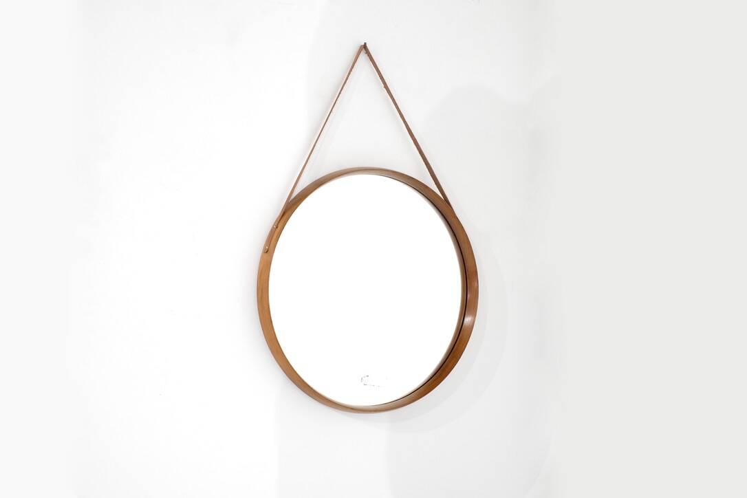 Vintage wooden mirror, Italy, 1960s.