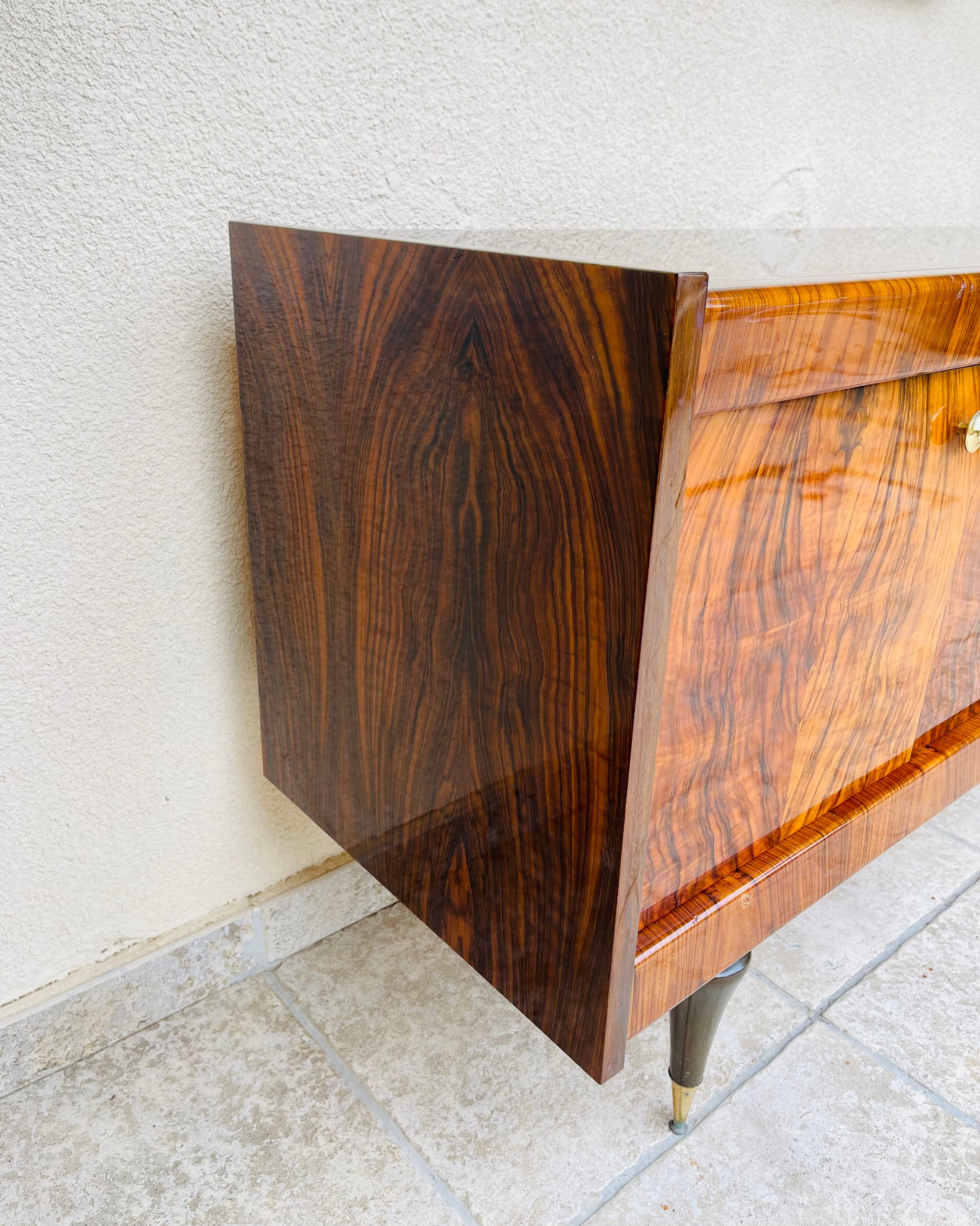 Art Deco walnut sideboard