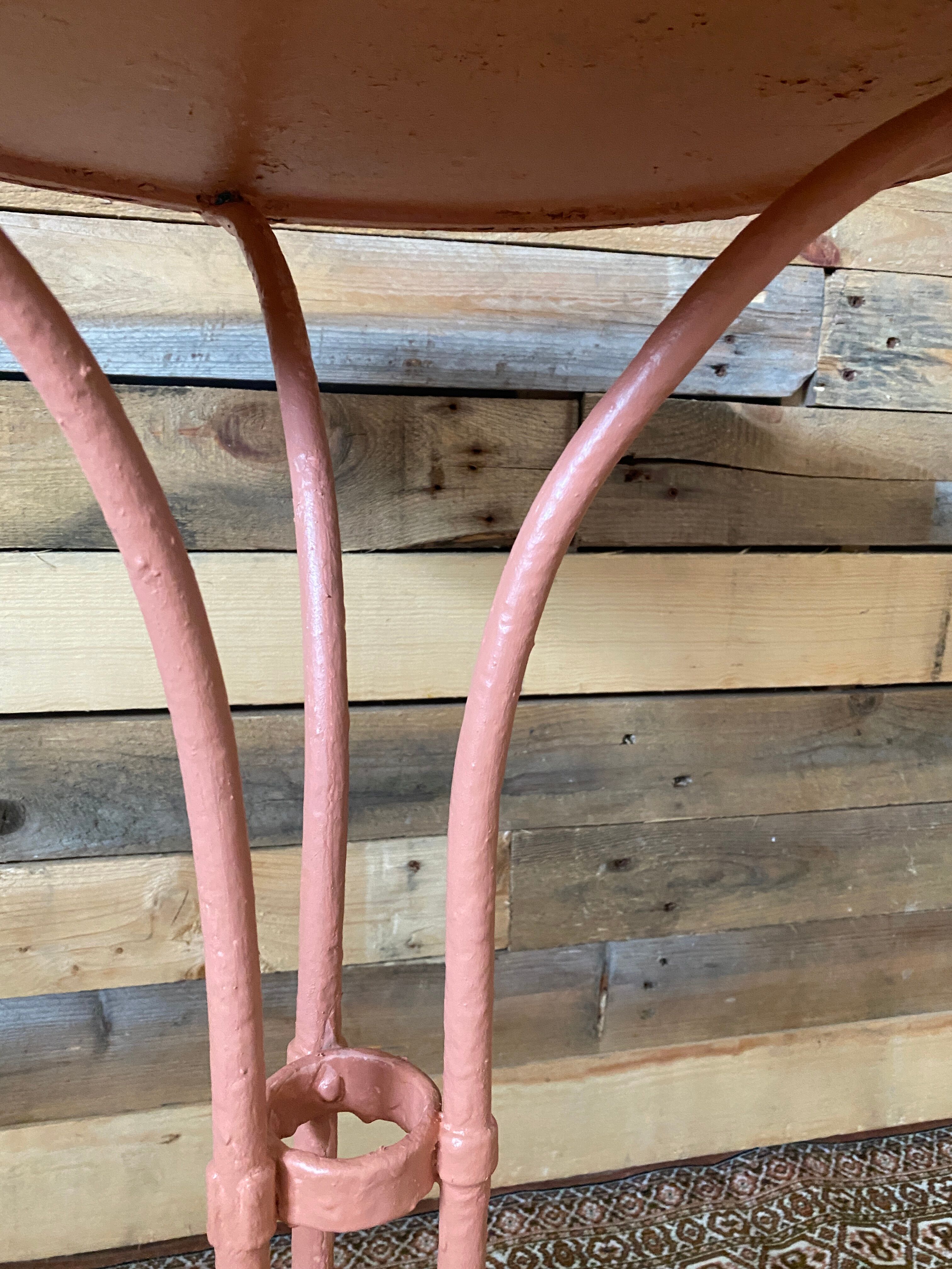 Cast iron outdoor table