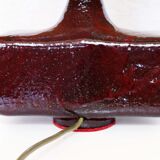 Beautiful ceramic table lamp and 60s straw