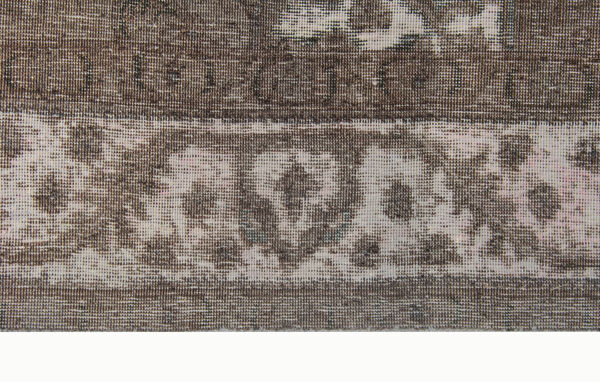tapis gris surteint fait à la main tapis de salon en laine orientale - 280x296cm