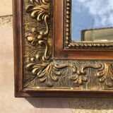 Antique mirror in gilded wood 96 x 58.5 cm