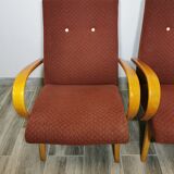 Paire de fauteuils by Jaroslav Smidek
