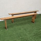 Pair of benches late nineteenth century
