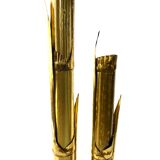 Pair of lampposts "Canna di Bambù" created by G&C studio and Disegno Rome, Italy, 1970