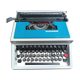 Blue Underwood 315 typewriter