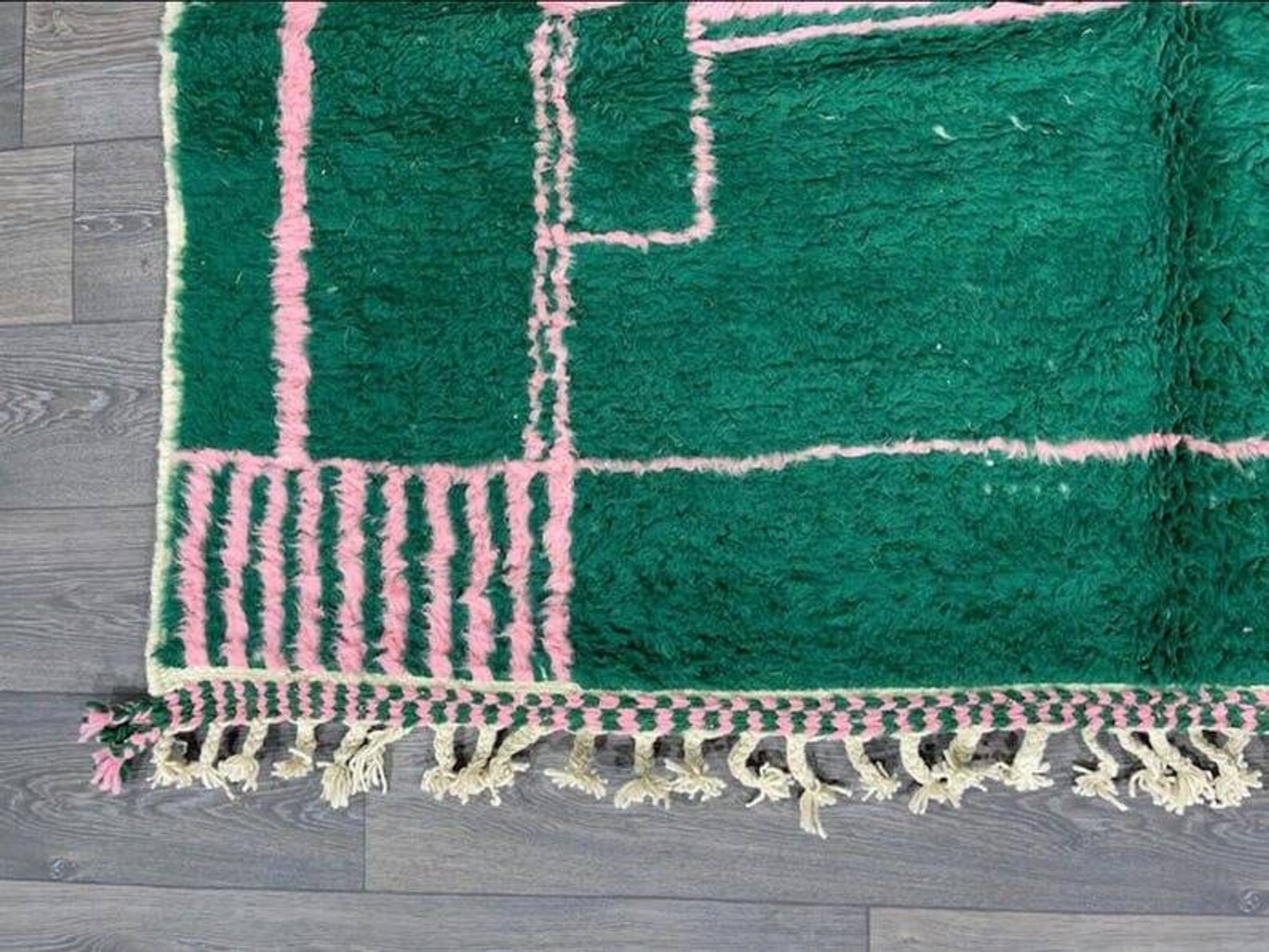 Tapis beni ouraine fait main traditionnelle taille 200 x 300 cm