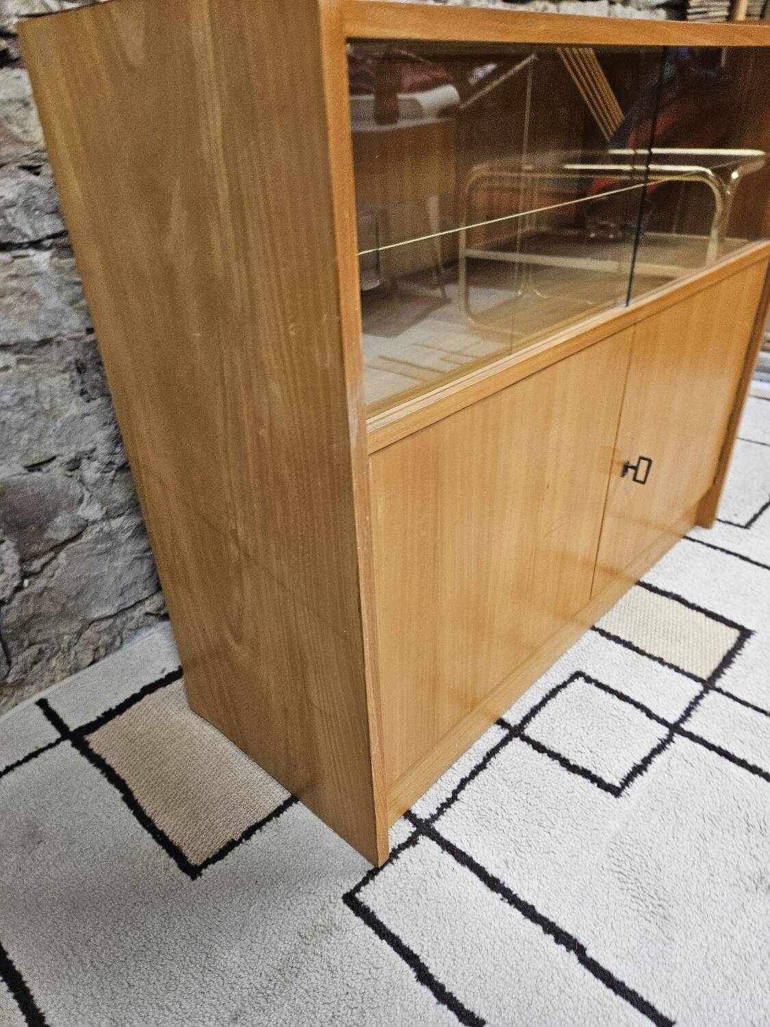 Small vintage display cabinet from the 1970s