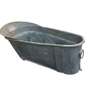 Baignoire en zinc du XIX°