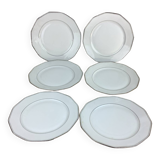 6 Antique Porcelain Plates Limoges France