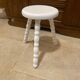 White tripod stool