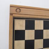 Old wooden checkers game
