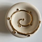 Empty pocket modernist swirl 1960 faience de Longwy